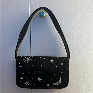 Staud Black and Silver Beaded Women's Bag